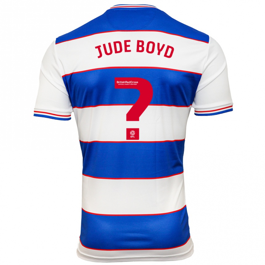 Hombre Fútbol Camiseta Arkell Jude-Boyd #0 Blanco Azul 1ª Equipación 2023/24 Perú