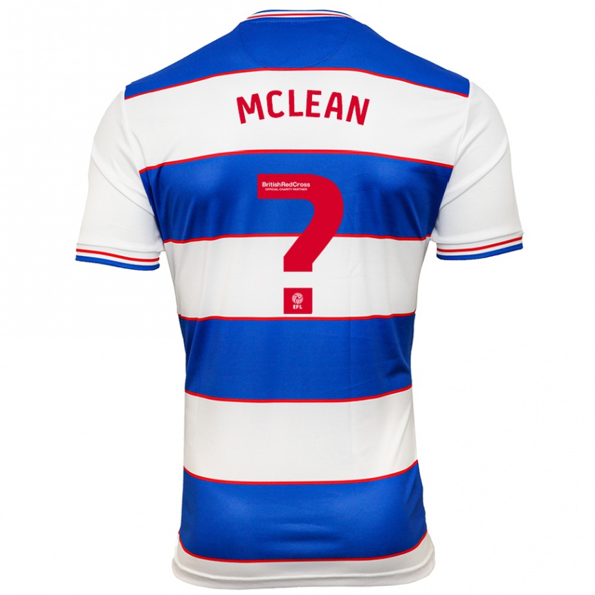 Hombre Fútbol Camiseta Mason Mclean #0 Blanco Azul 1ª Equipación 2023/24 Perú