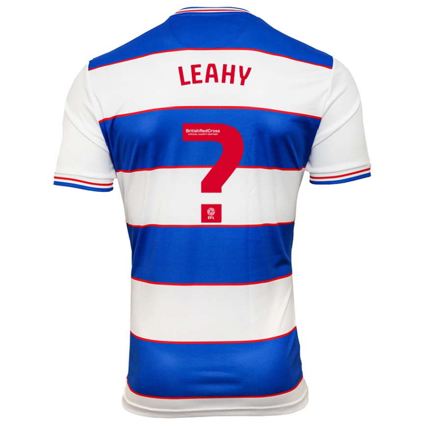 Hombre Fútbol Camiseta Jake Leahy #0 Blanco Azul 1ª Equipación 2023/24 Perú