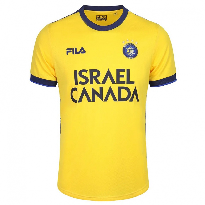 Hombre Fútbol Camiseta Yvann Maçon #97 Amarillo 1ª Equipación 2023/24 Perú