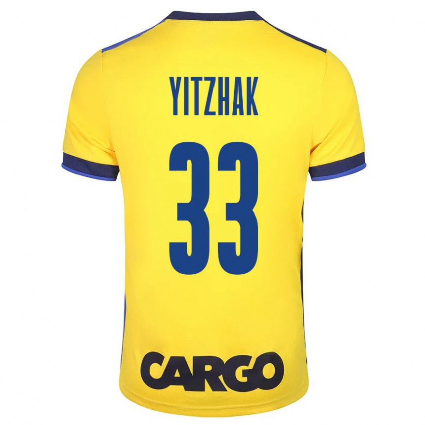 Hombre Fútbol Camiseta Or Yitzhak #33 Amarillo 1ª Equipación 2023/24 Perú