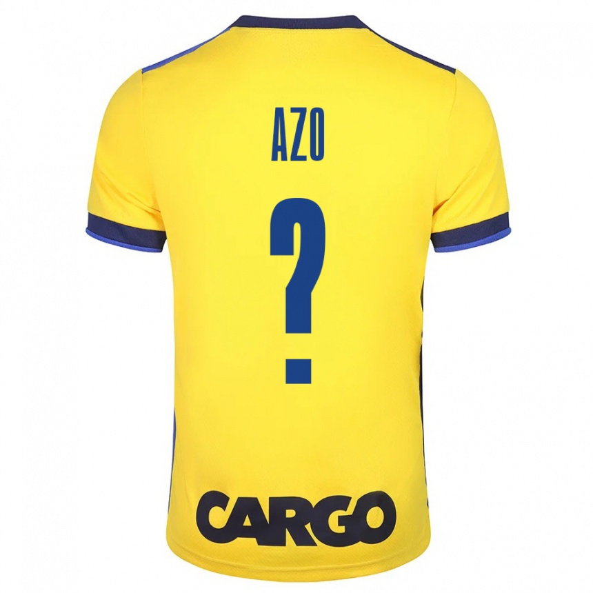 Hombre Fútbol Camiseta Ori Azo #0 Amarillo 1ª Equipación 2023/24 Perú