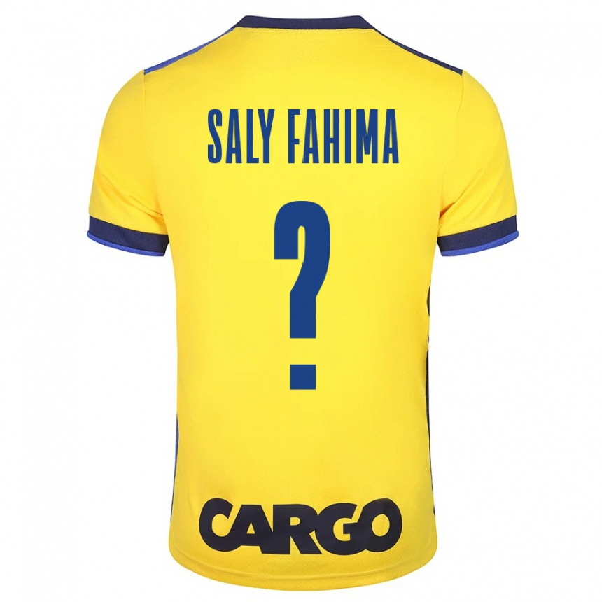 Hombre Fútbol Camiseta Israel Saly Fahima #0 Amarillo 1ª Equipación 2023/24 Perú