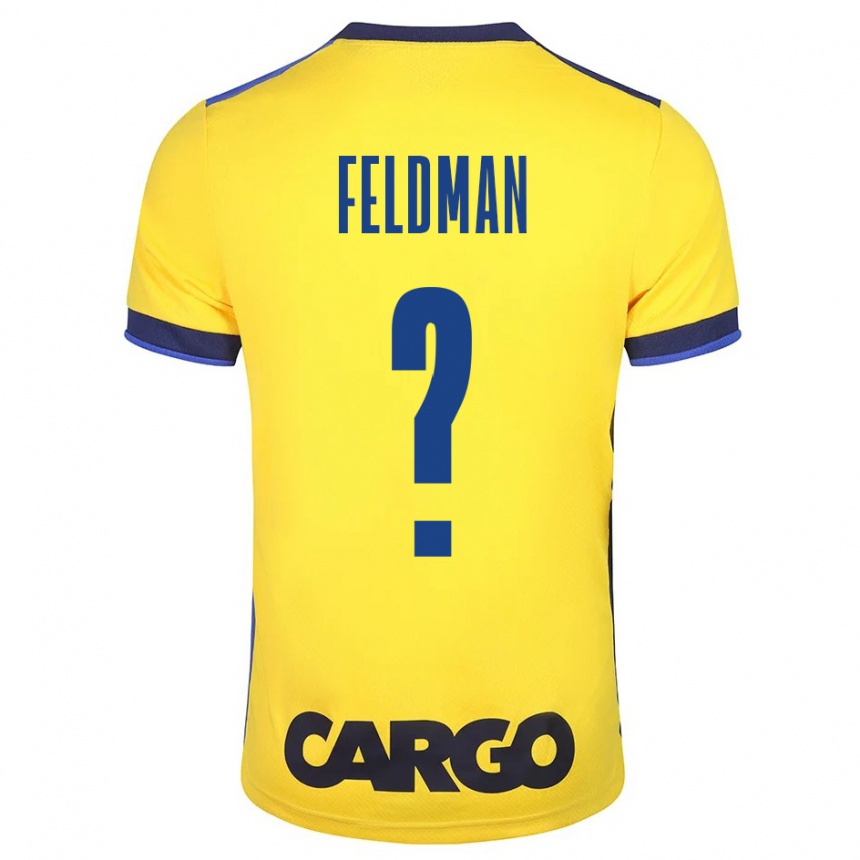 Hombre Fútbol Camiseta Ron Feldman #0 Amarillo 1ª Equipación 2023/24 Perú