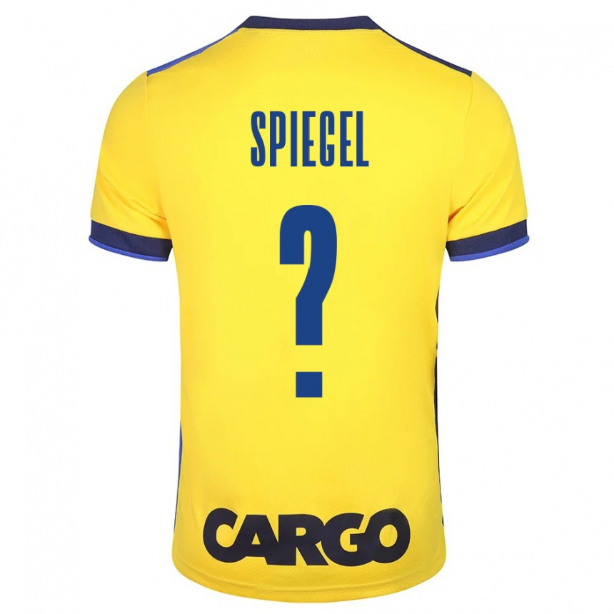 Hombre Fútbol Camiseta Liran Spiegel #0 Amarillo 1ª Equipación 2023/24 Perú