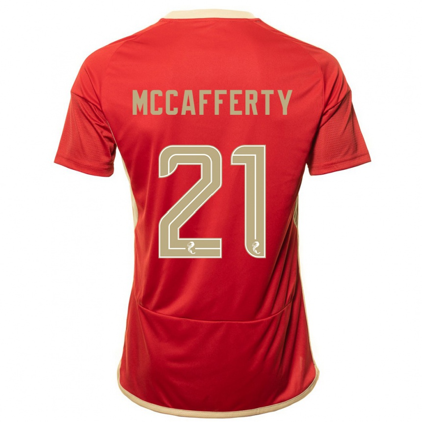 Hombre Fútbol Camiseta Eirinn Mccafferty #21 Rojo 1ª Equipación 2023/24 Perú