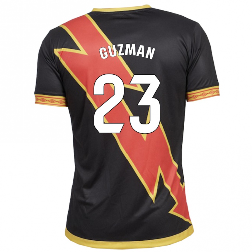 Hombre Fútbol Camiseta Miguel Guzmán #23 Negro 2ª Equipación 2023/24 Perú