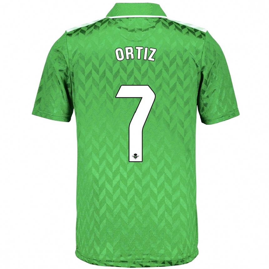 Hombre Fútbol Camiseta Ángel Ortiz #7 Verde 2ª Equipación 2023/24 Perú