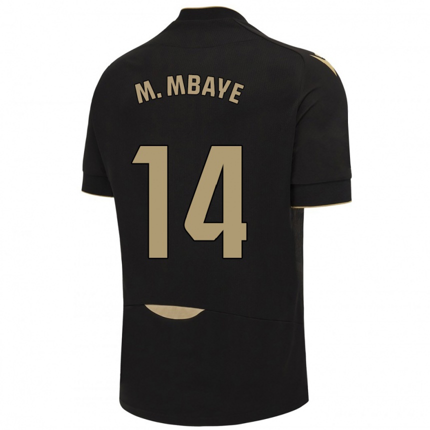 Hombre Fútbol Camiseta Momo Mbaye #14 Negro 2ª Equipación 2023/24 Perú