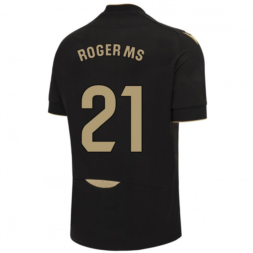 Hombre Fútbol Camiseta Roger Martí #21 Negro 2ª Equipación 2023/24 Perú