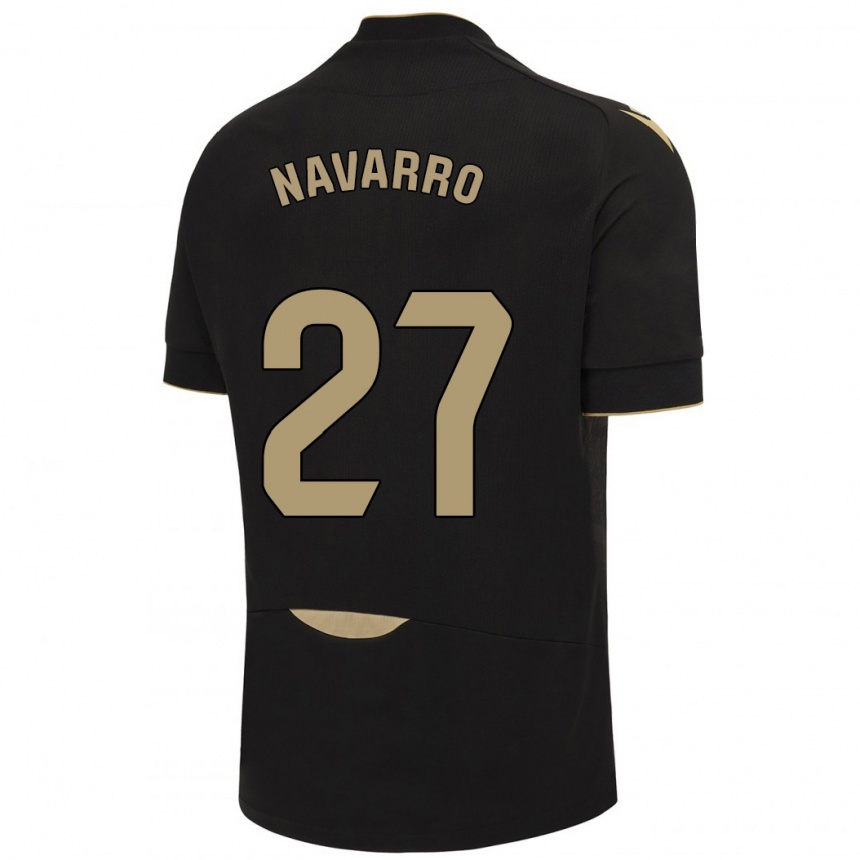 Hombre Fútbol Camiseta Robert Navarro #27 Negro 2ª Equipación 2023/24 Perú