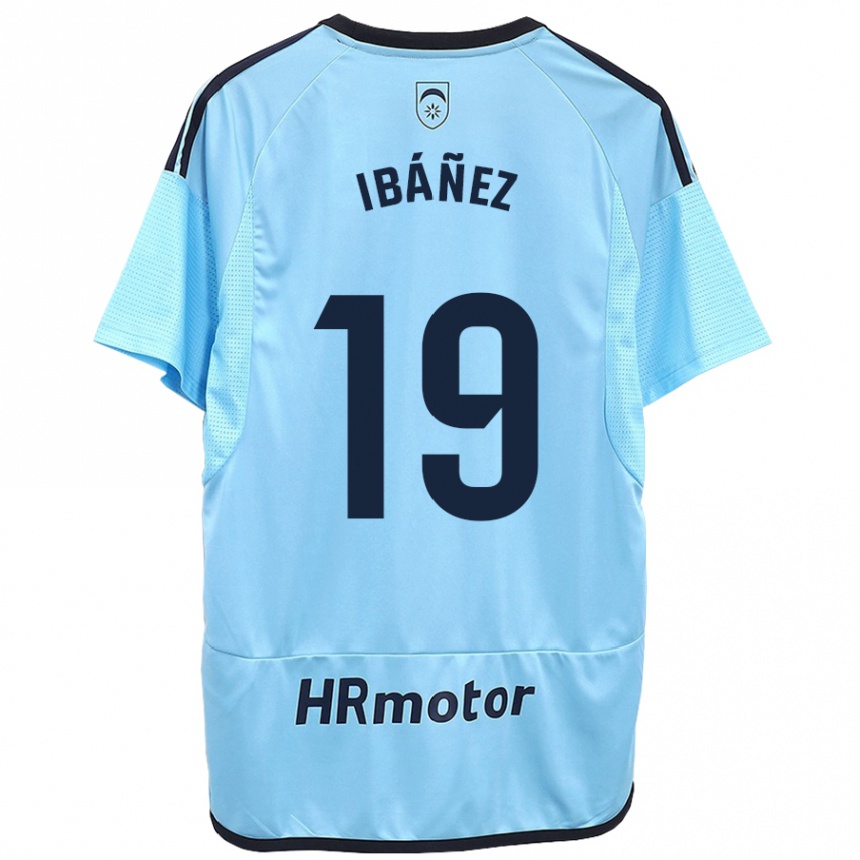 Hombre Fútbol Camiseta Pablo Ibáñez #19 Azul 2ª Equipación 2023/24 Perú