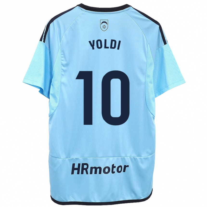 Hombre Fútbol Camiseta Ander Yoldi #10 Azul 2ª Equipación 2023/24 Perú