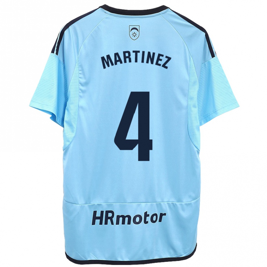 Hombre Fútbol Camiseta Vera Martínez Viota #4 Azul 2ª Equipación 2023/24 Perú