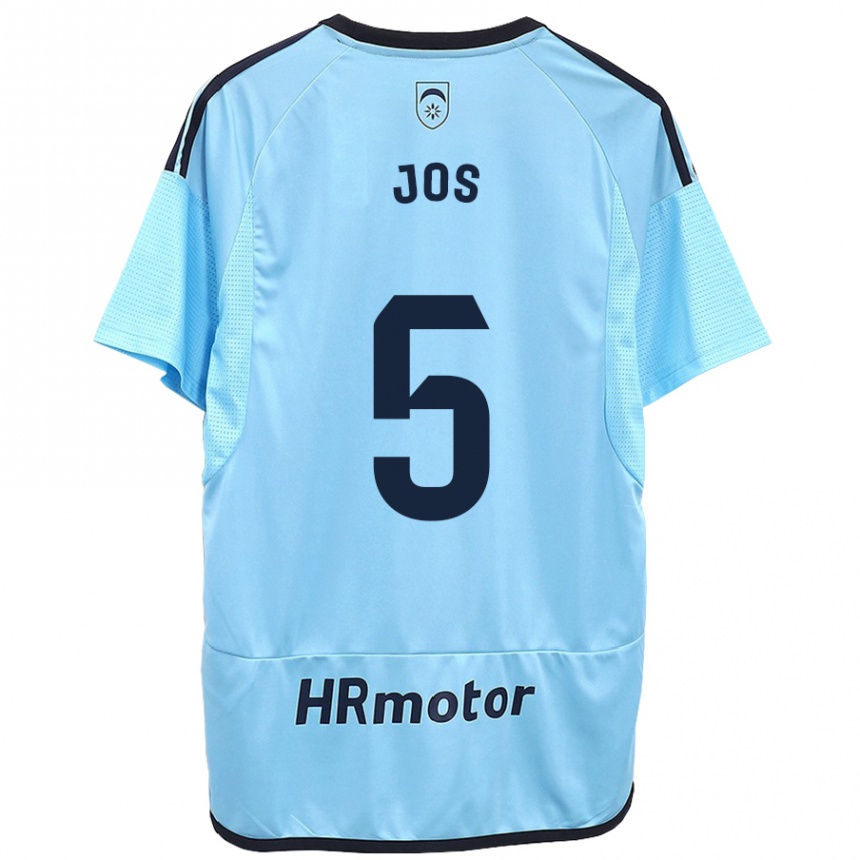 Hombre Fútbol Camiseta Josune Urdaniz Maurin #5 Azul 2ª Equipación 2023/24 Perú