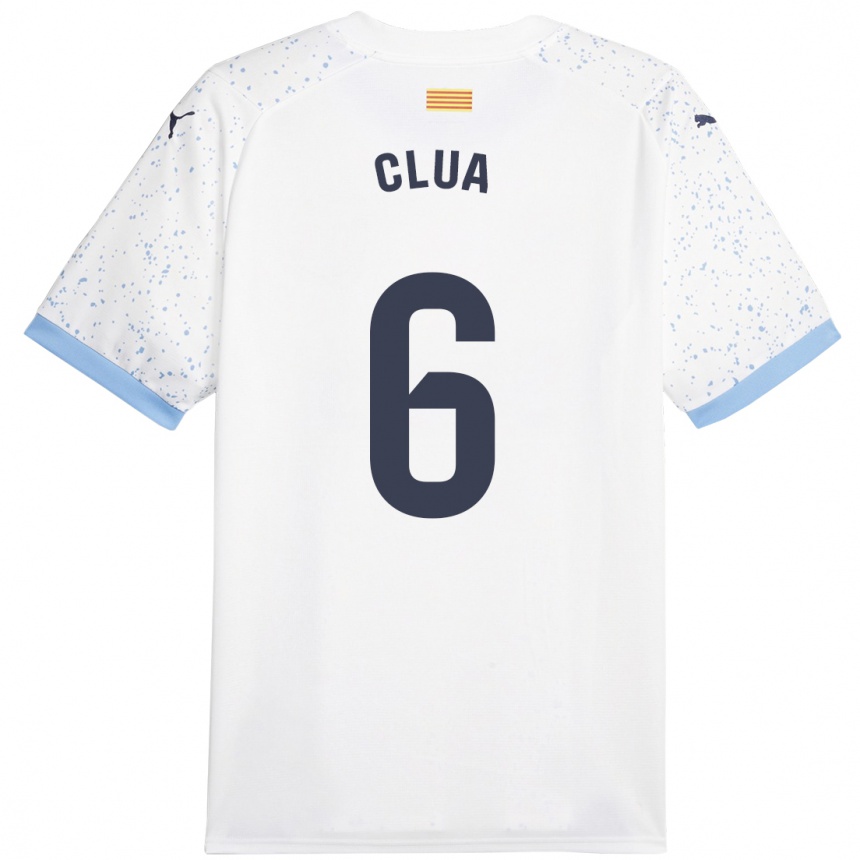 Hombre Fútbol Camiseta Silvi Clua #6 Blanco 2ª Equipación 2023/24 Perú