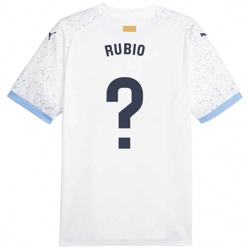 Hombre Fútbol Camiseta Albert Rubio #0 Blanco 2ª Equipación 2023/24 Perú