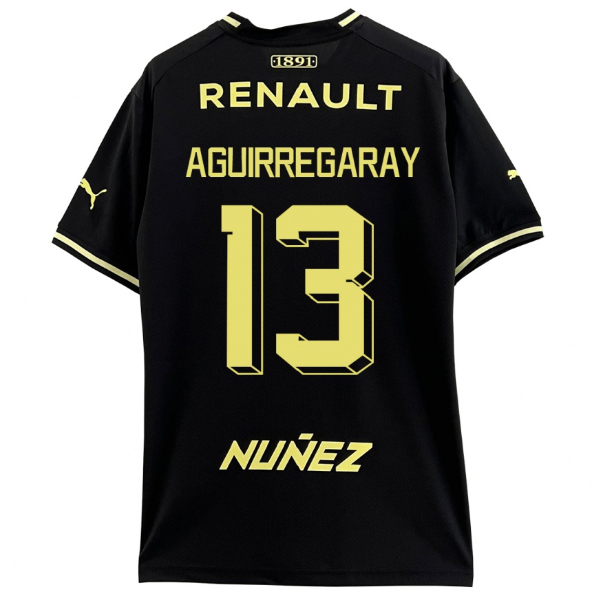 Hombre Fútbol Camiseta Matías Aguirregaray #13 Negro 2ª Equipación 2023/24 Perú