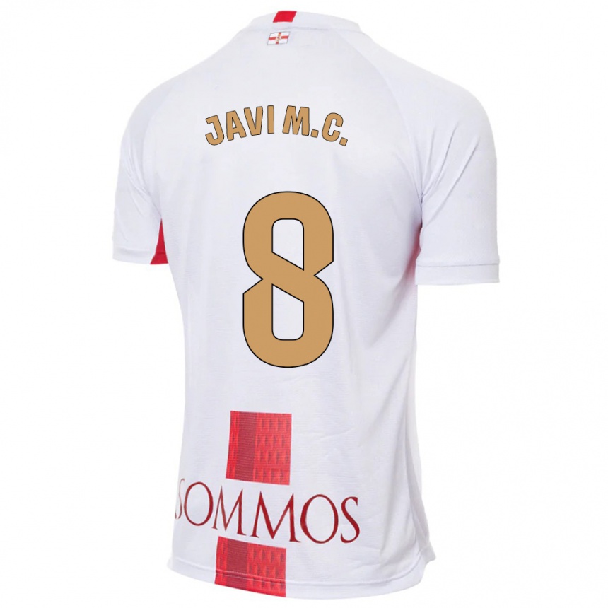 Hombre Fútbol Camiseta Javi Martínez #8 Blanco 2ª Equipación 2023/24 Perú