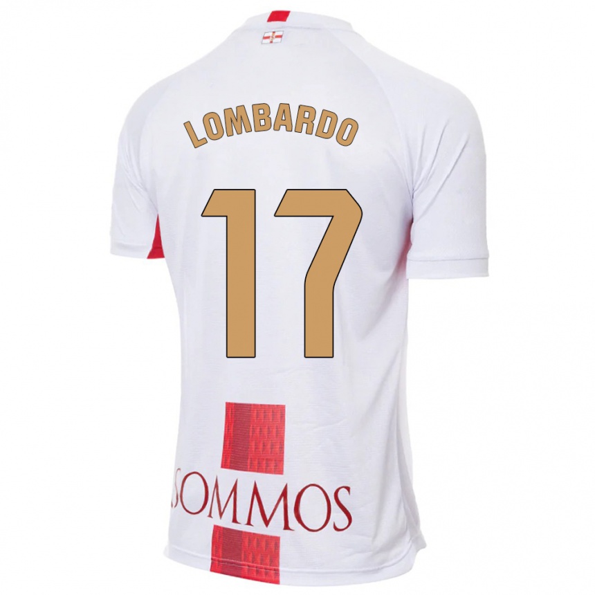 Hombre Fútbol Camiseta Enzo Lombardo #17 Blanco 2ª Equipación 2023/24 Perú