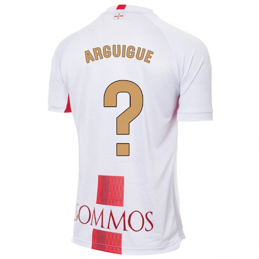 Hombre Fútbol Camiseta Ayman Arguigue #0 Blanco 2ª Equipación 2023/24 Perú