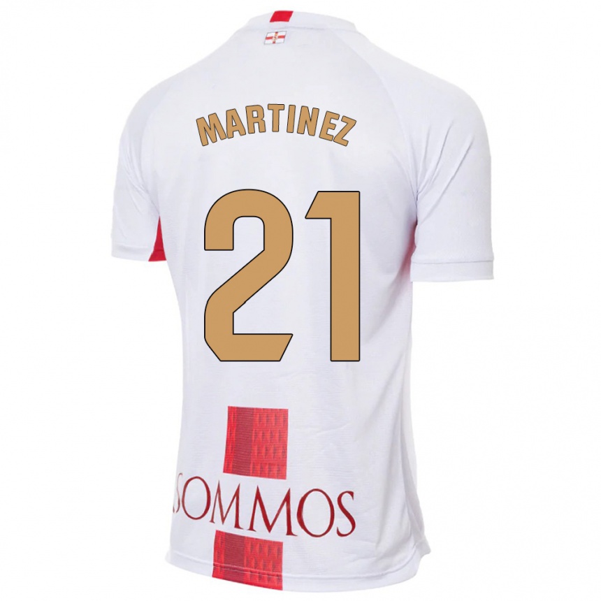 Hombre Fútbol Camiseta Alejandra Martínez #21 Blanco 2ª Equipación 2023/24 Perú