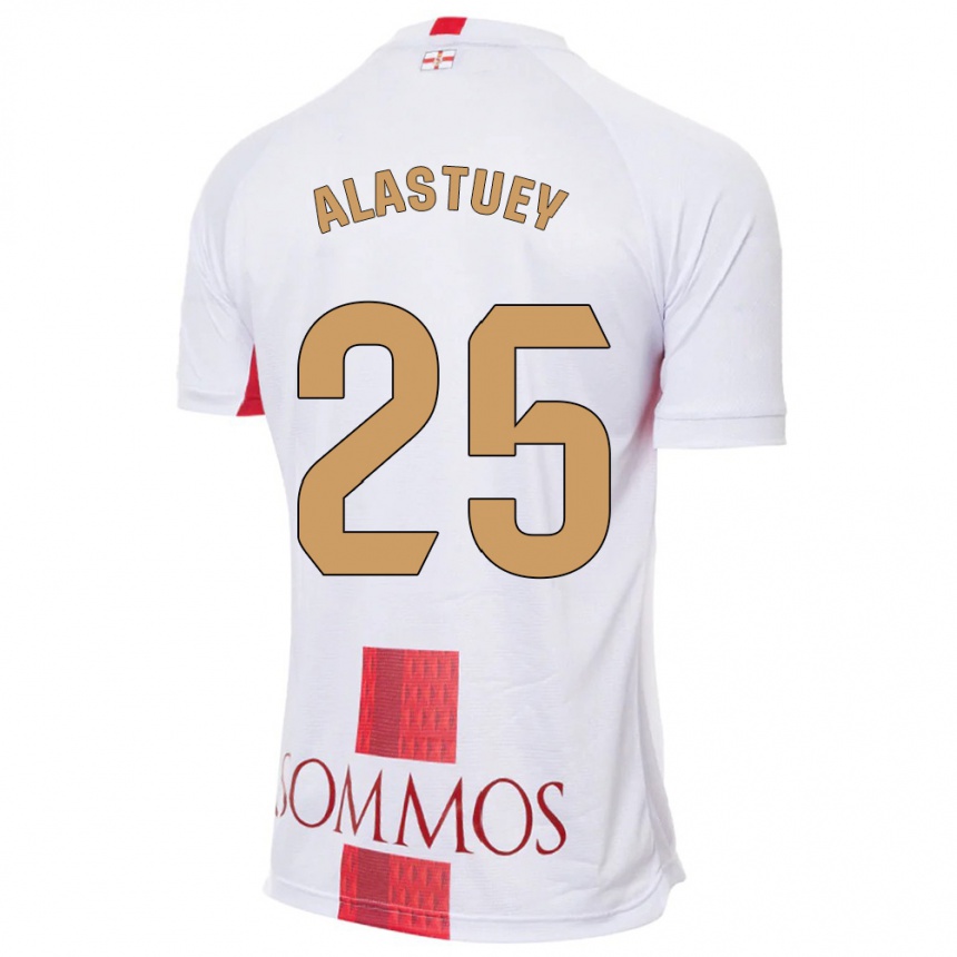 Hombre Fútbol Camiseta Martina Alastuey #25 Blanco 2ª Equipación 2023/24 Perú