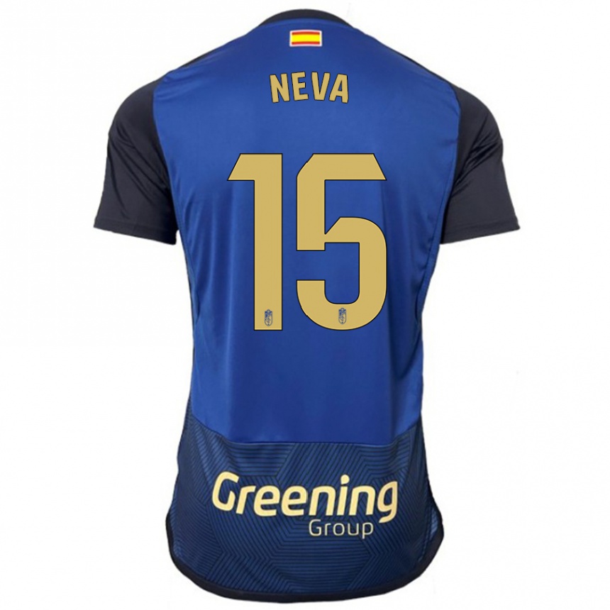 Hombre Fútbol Camiseta Carlos Neva #15 Armada 2ª Equipación 2023/24 Perú