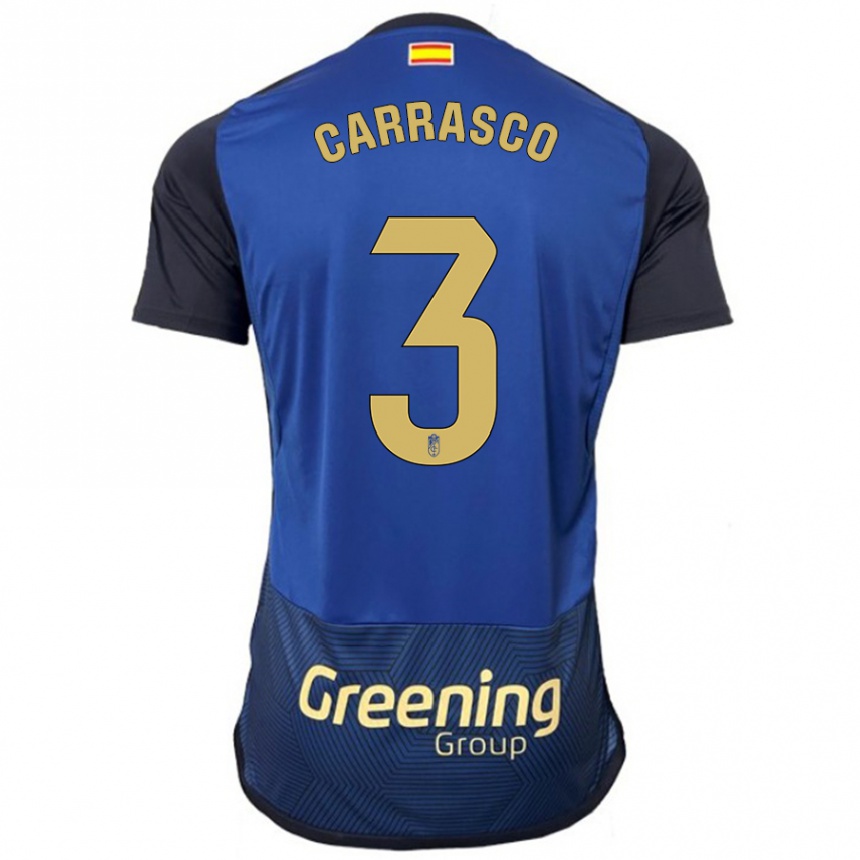 Hombre Fútbol Camiseta Marta Carrasco #3 Armada 2ª Equipación 2023/24 Perú