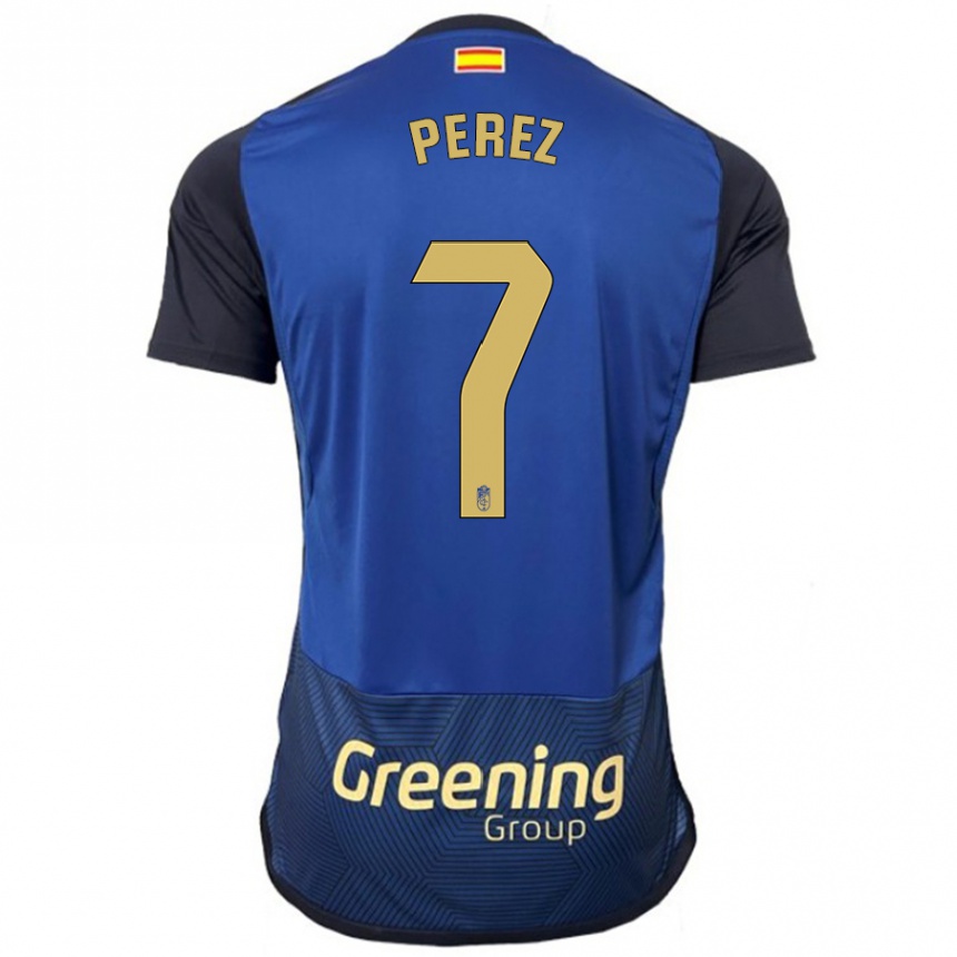 Hombre Fútbol Camiseta Laura Pérez #7 Armada 2ª Equipación 2023/24 Perú