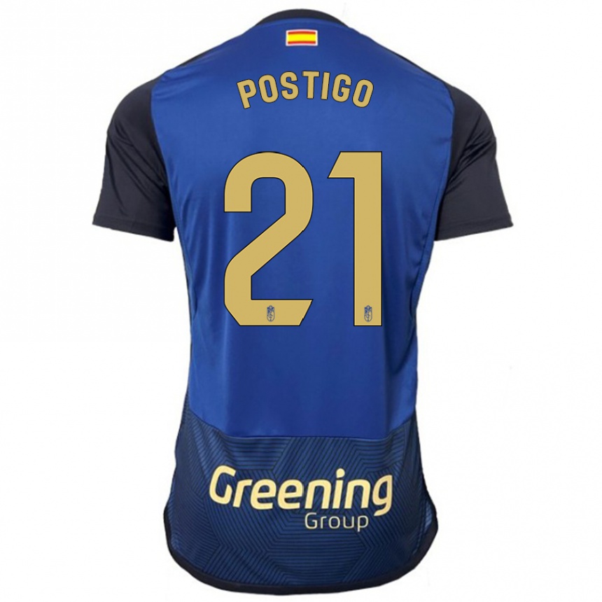 Hombre Fútbol Camiseta Postigo #21 Armada 2ª Equipación 2023/24 Perú