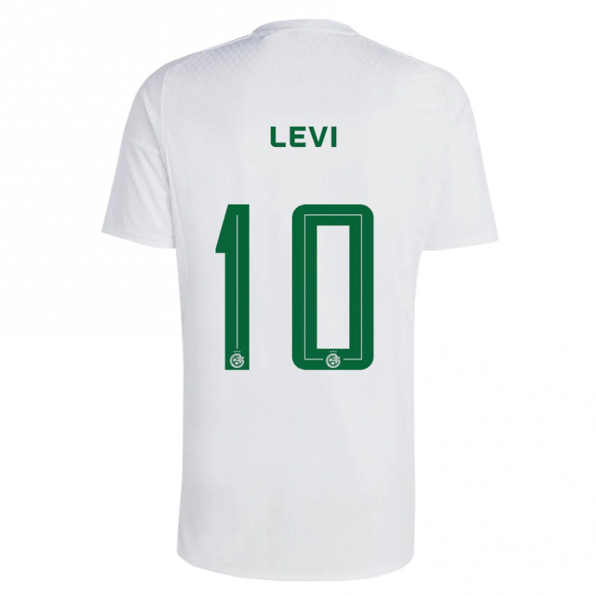 Hombre Fútbol Camiseta Yarin Levi #10 Verde Azul 2ª Equipación 2023/24 Perú