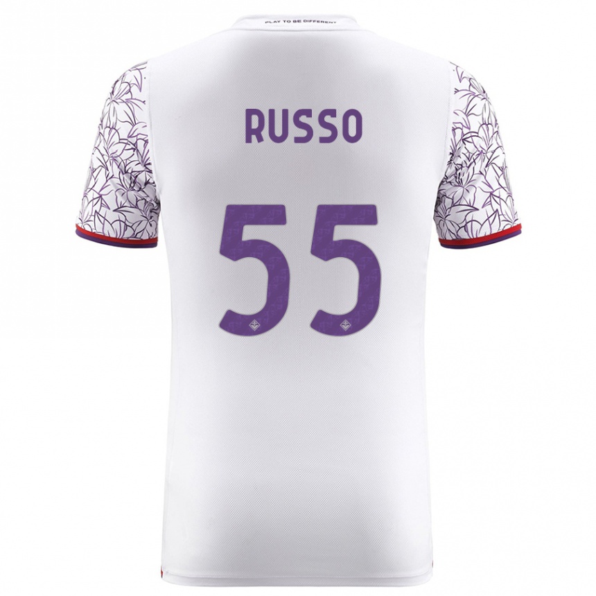 Hombre Fútbol Camiseta Federica Russo #55 Blanco 2ª Equipación 2023/24 Perú