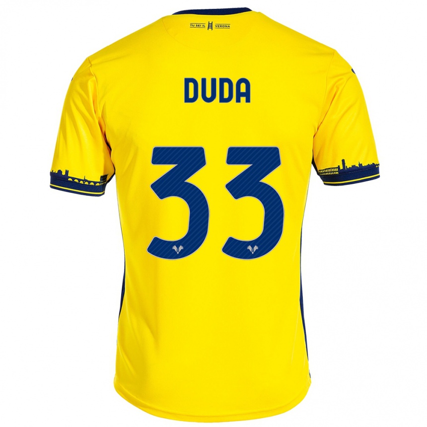 Hombre Fútbol Camiseta Ondrej Duda #33 Amarillo 2ª Equipación 2023/24 Perú