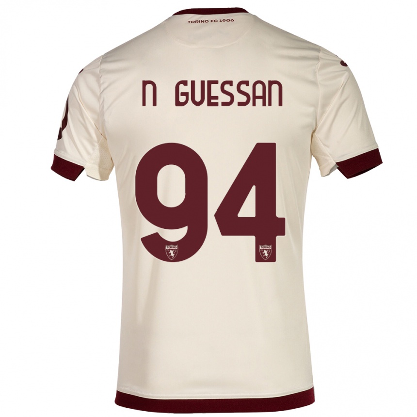 Hombre Fútbol Camiseta Ange Caumenan N'guessan #94 Champán 2ª Equipación 2023/24 Perú