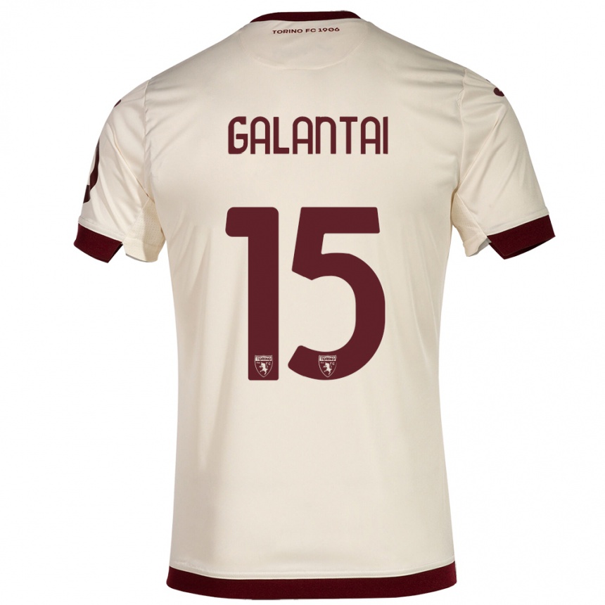 Hombre Fútbol Camiseta Tamás Galántai #15 Champán 2ª Equipación 2023/24 Perú