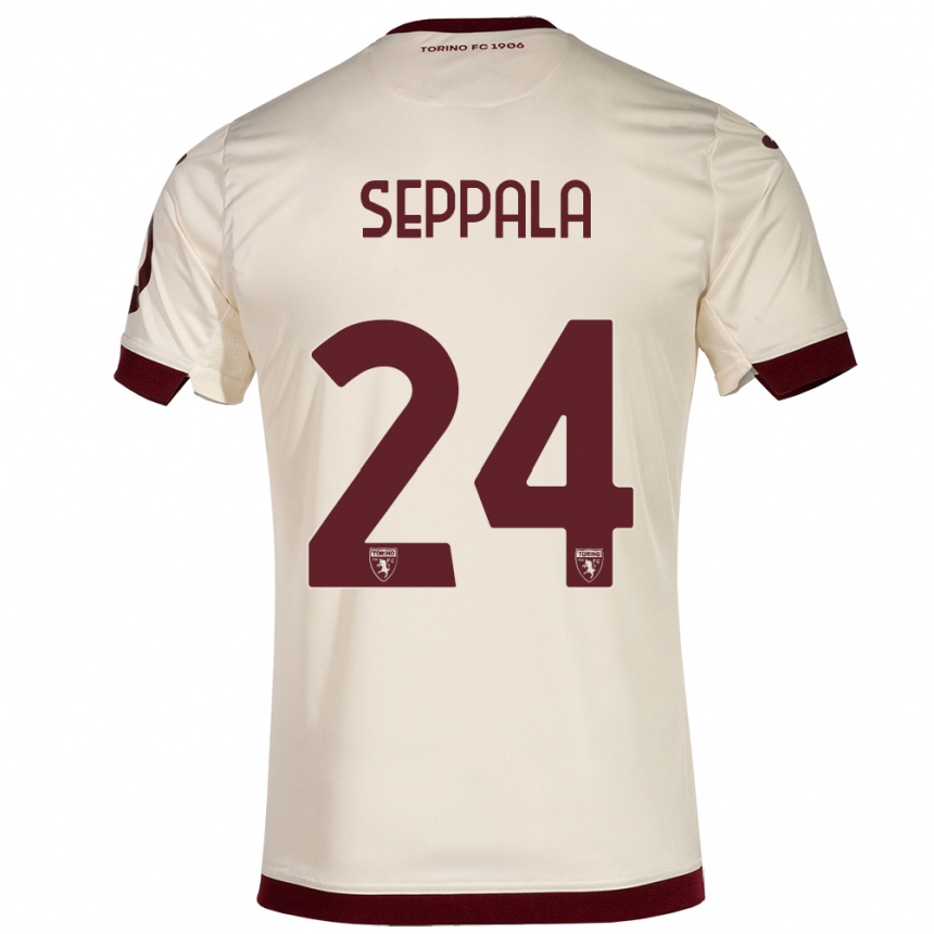 Hombre Fútbol Camiseta Rosa Lappi-Seppälä #24 Champán 2ª Equipación 2023/24 Perú