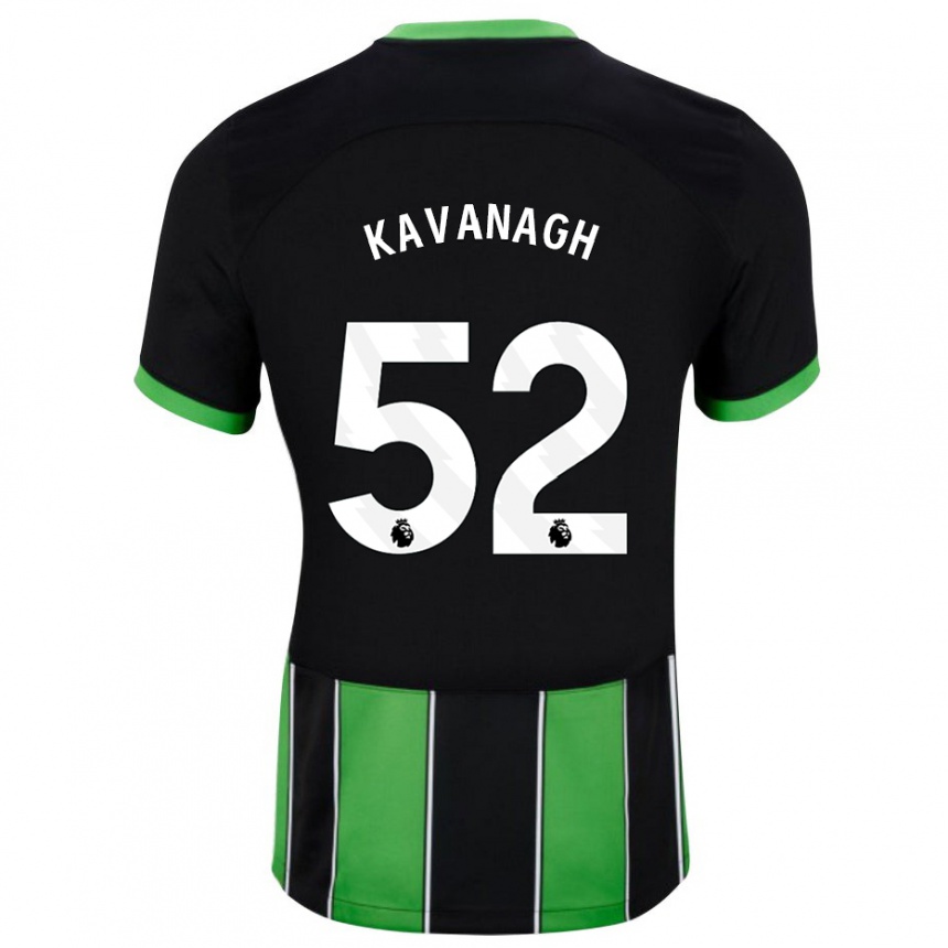 Hombre Fútbol Camiseta Leigh Kavanagh #52 Verde Negro 2ª Equipación 2023/24 Perú