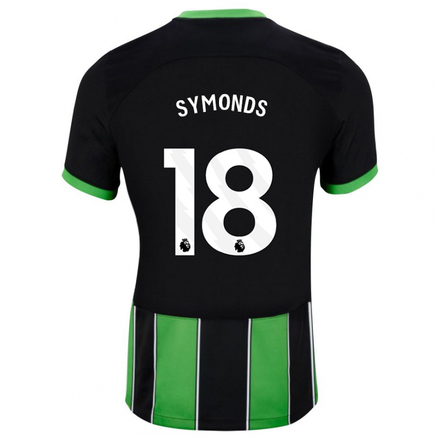 Hombre Fútbol Camiseta Maisie Symonds #18 Verde Negro 2ª Equipación 2023/24 Perú