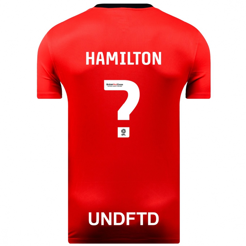 Hombre Fútbol Camiseta Harley Hamilton #0 Rojo 2ª Equipación 2023/24 Perú