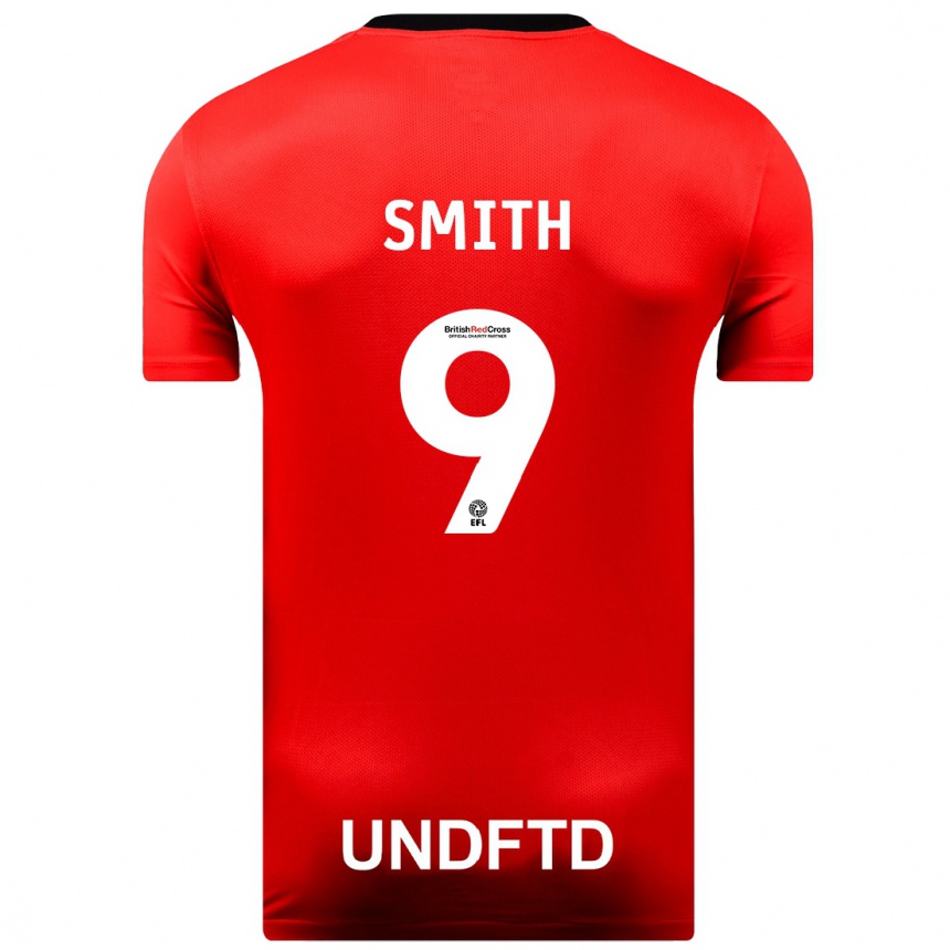 Hombre Fútbol Camiseta Libby Smith #9 Rojo 2ª Equipación 2023/24 Perú