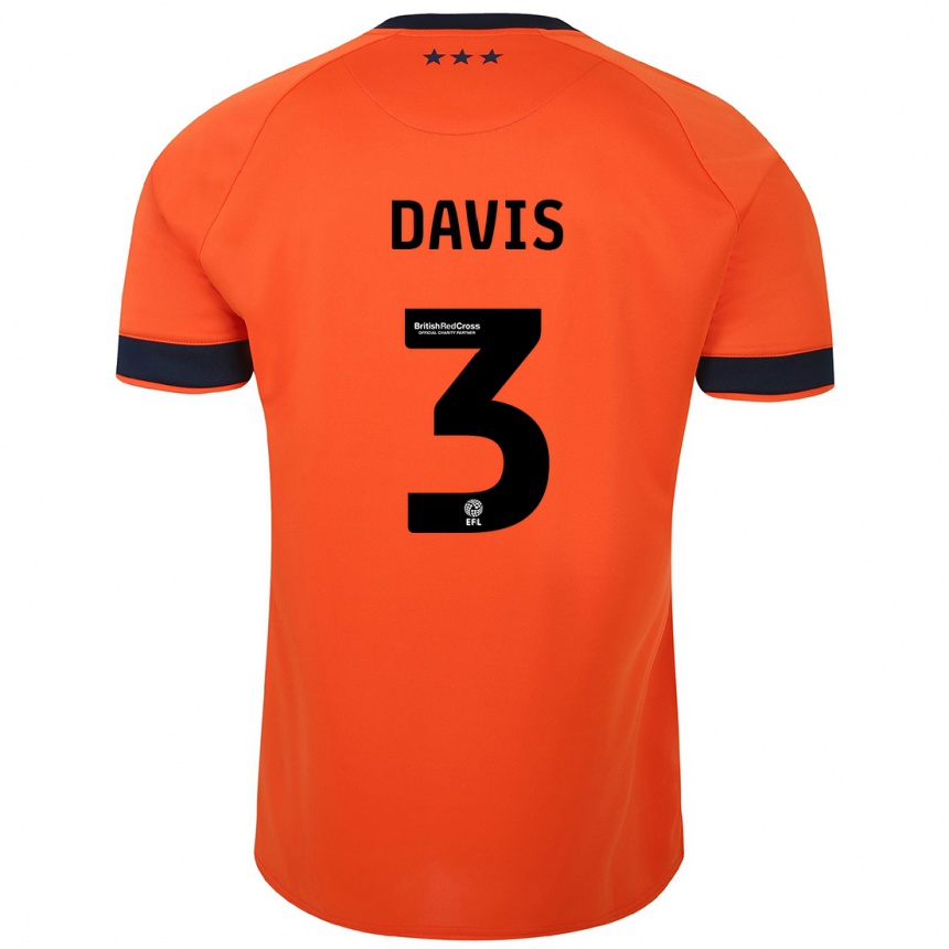 Hombre Fútbol Camiseta Leif Davis #3 Naranja 2ª Equipación 2023/24 Perú