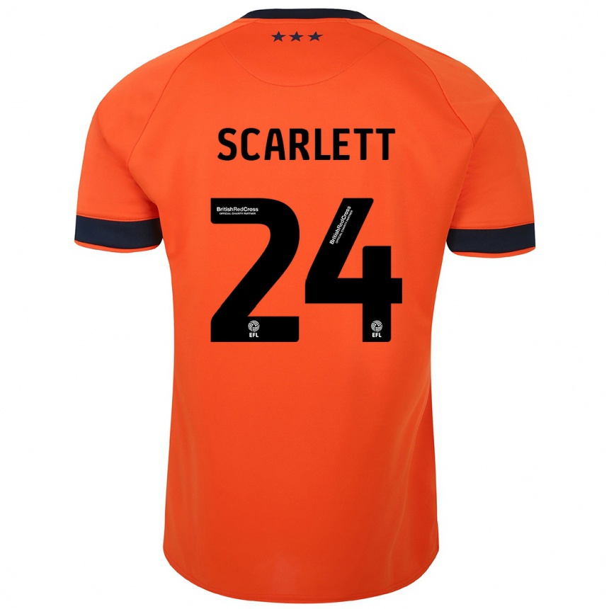 Hombre Fútbol Camiseta Dane Scarlett #24 Naranja 2ª Equipación 2023/24 Perú