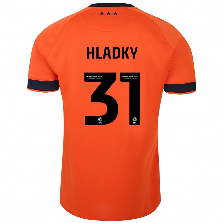 Hombre Fútbol Camiseta Vaclav Hladky #31 Naranja 2ª Equipación 2023/24 Perú