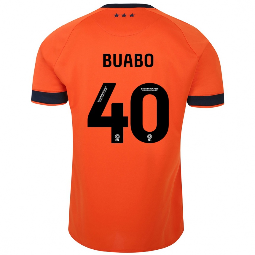 Hombre Fútbol Camiseta Gerard Buabo #40 Naranja 2ª Equipación 2023/24 Perú