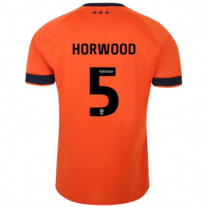 Hombre Fútbol Camiseta Bonnie Horwood #5 Naranja 2ª Equipación 2023/24 Perú