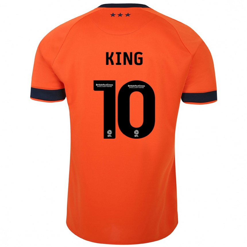 Hombre Fútbol Camiseta Eloise King #10 Naranja 2ª Equipación 2023/24 Perú