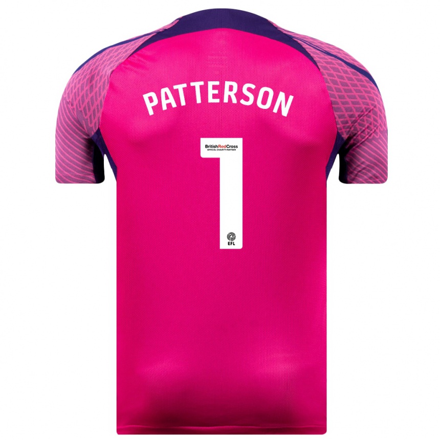 Hombre Fútbol Camiseta Anthony Patterson #1 Morado 2ª Equipación 2023/24 Perú