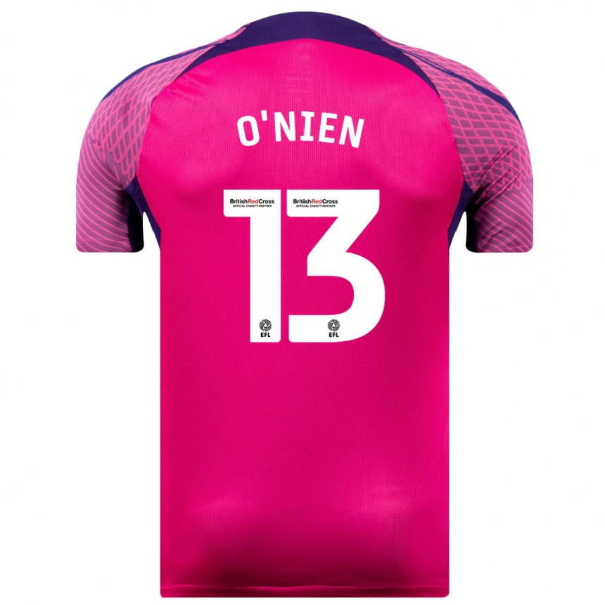 Hombre Fútbol Camiseta Luke O'nien #13 Morado 2ª Equipación 2023/24 Perú