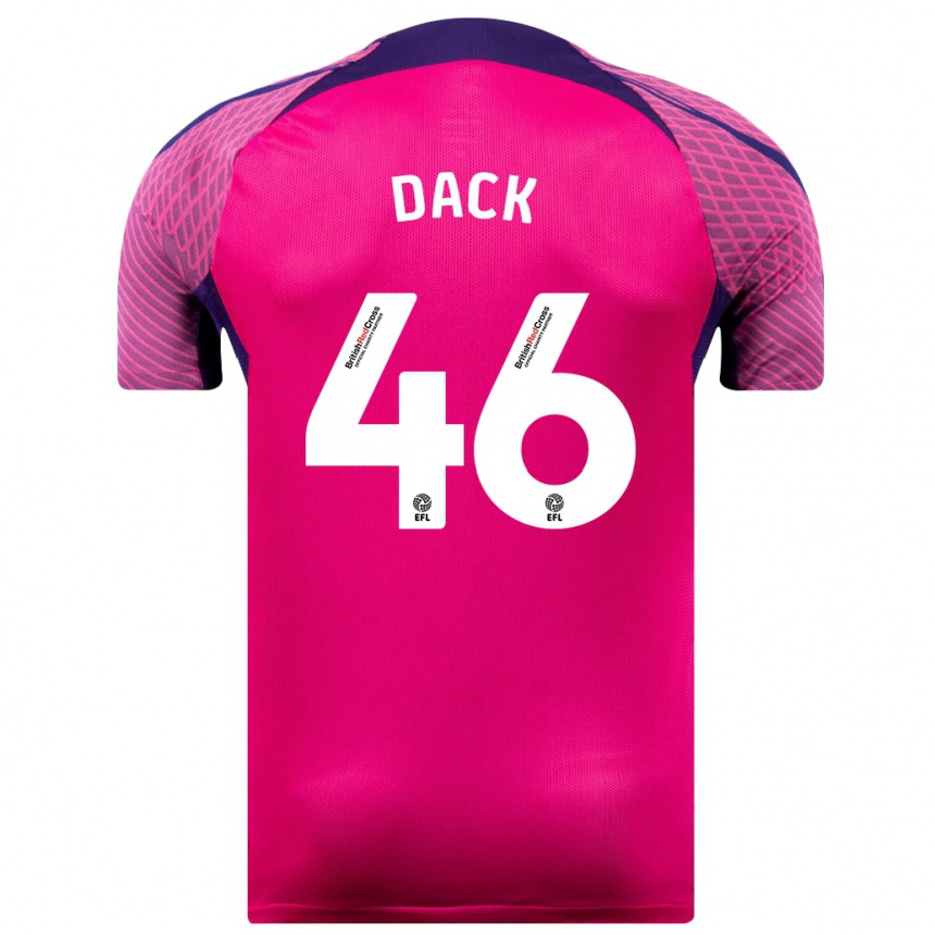 Hombre Fútbol Camiseta Bradley Dack #46 Morado 2ª Equipación 2023/24 Perú